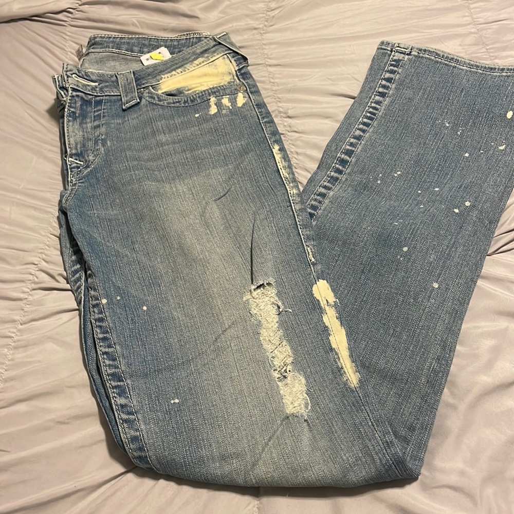 Womens true religion slim straight jeans sz 31
